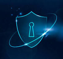 Cyber security shield icon representing protection